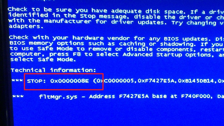 引起藍屏故障軟件原因：