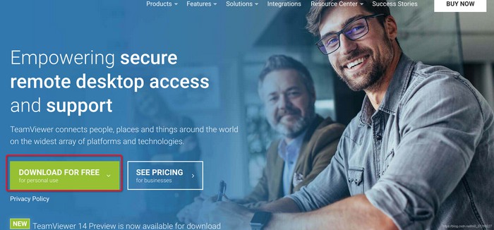1-下載teamviewer免費版本進行安裝