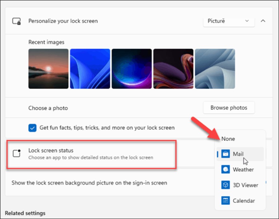 5-設置鎖屏顯示通知的應用